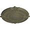 Ekena Millwork Attica Acanthus Leaf Ceiling Medallion (Canopies up to 4 5/8"), 53 1/2"OD x 3 1/2"P, Spartan Stone CM53ATSSF - alternate 2